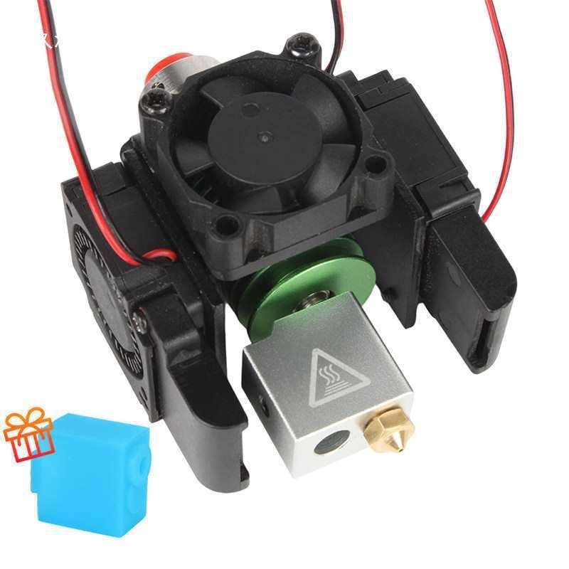 Extruder เครื่องพิมพ์ระยะไกล V6 Cooling Heat End 3D ท่อคอชุดติดตั้งหัวฉีดตรงพัดลม AP9F