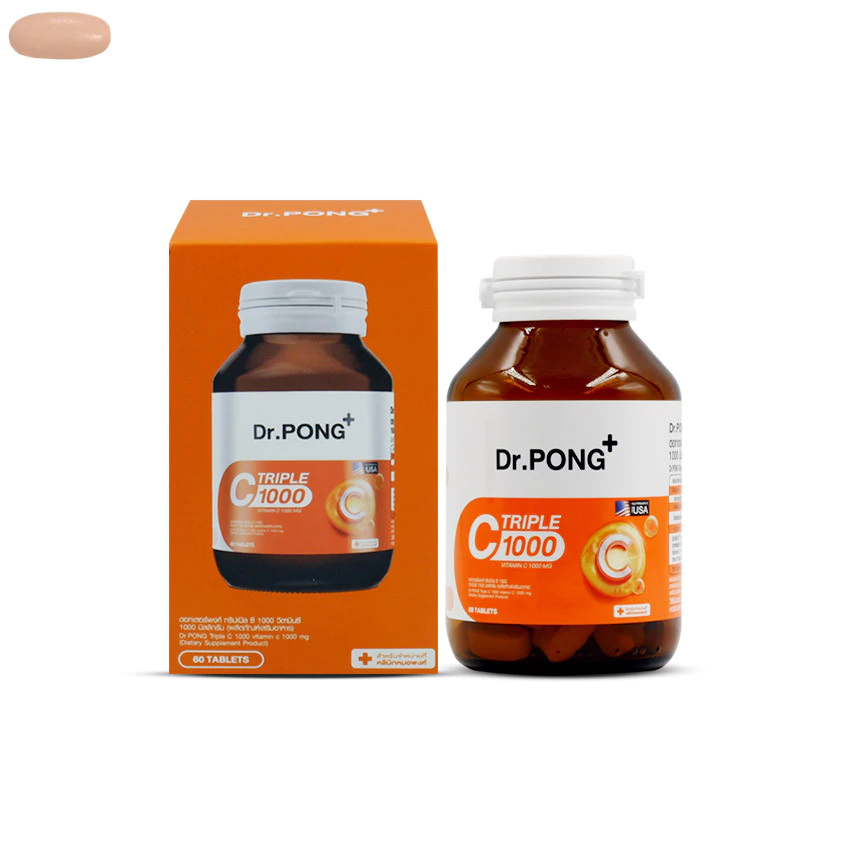 Dr.Pong Triple C 1000 60s ขวด 60 เม็ด