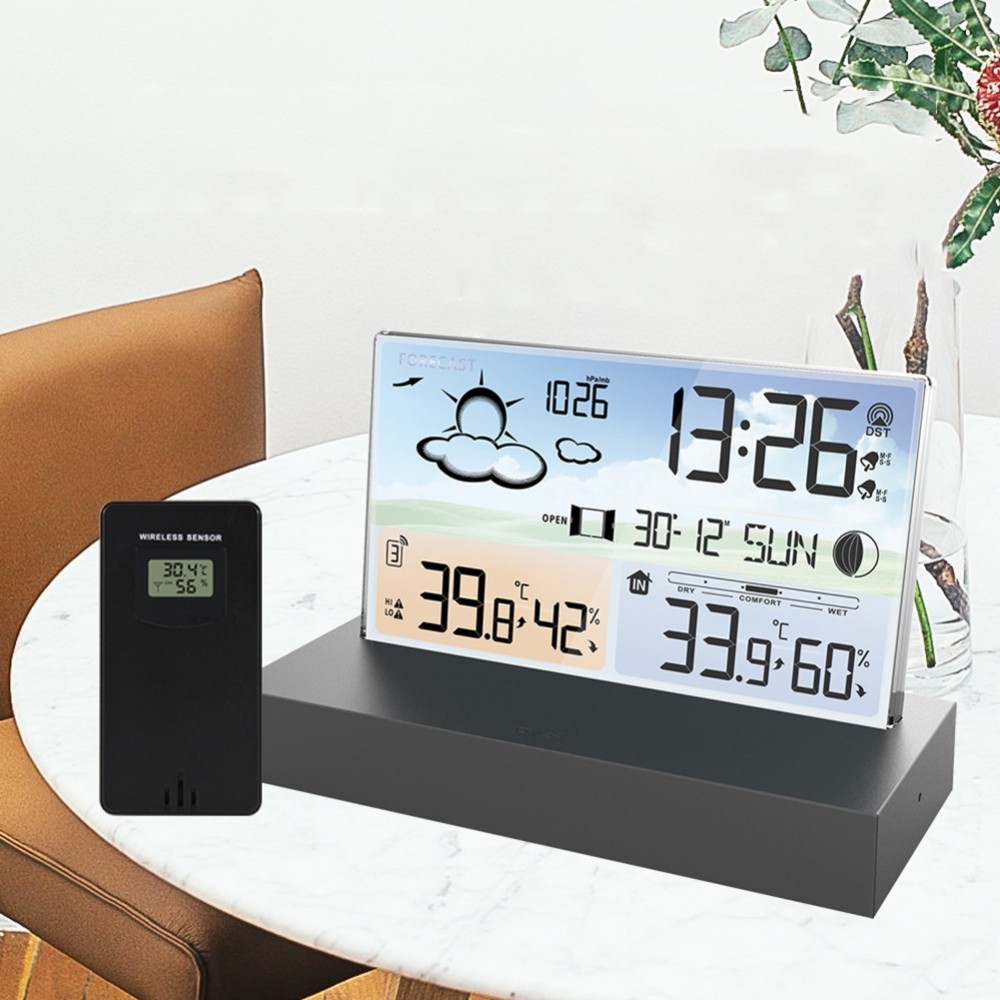Weather Station Sensor Weather Forecast Function Indoor Outdoor Thermometer