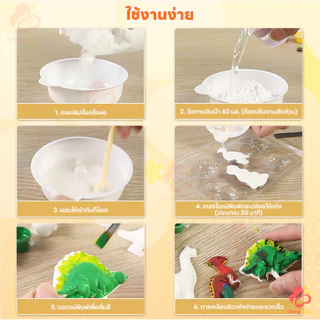 IVORYBABY ชุดทำปูนปลาสเตอร์ ตุ๊กตาปูนพลาสเตอร์ DIY ชุดระบายสีปูนพลาสเตอร์ ธีมหลายรูปแบบ ปูนปลาสเตอร์ระบายสี