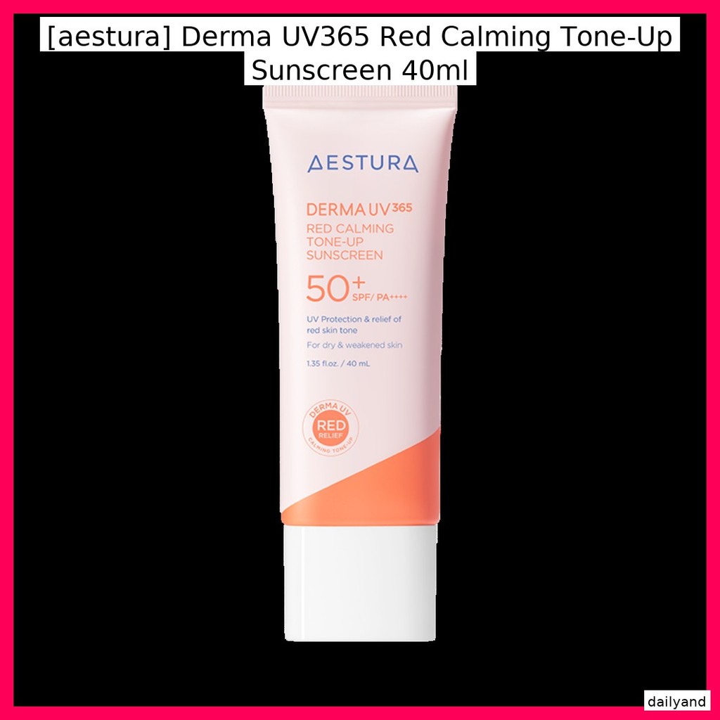 [aestura] Derma UV365 Red Calming Tone-Up Sunscreen 40ml / Calming, Tone-Up โดยทุกวัน