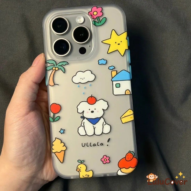 SAMSUNG ดอกไม้น่ารักสุนัขสําหรับSamsung Galaxy S21 S20 S10 5G S8 Plus Ultra FE S10e S9 S21 + S20 + S