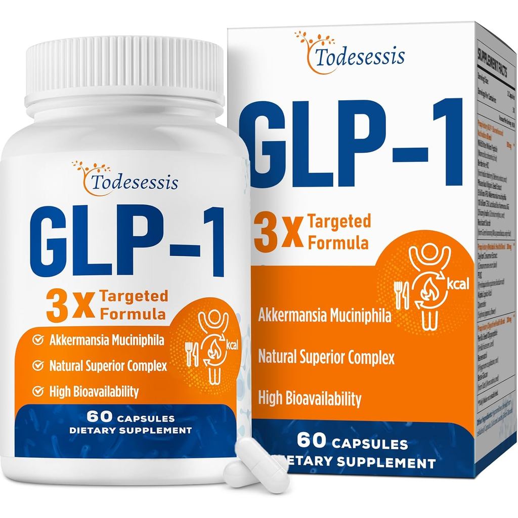 อาหารเสริม GLP-1 สําหรับผู้หญิง, สูตรเป้าหมาย 3X, อ่อนโยนบนท้อง, GLP-1 พร้อม Akkermansia Probiotic, 