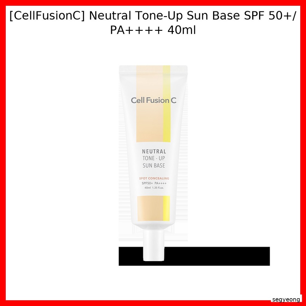 [CellFusionC] Neutral Tone-Up Sun Base SPF 50+/ PA++++ 40ml