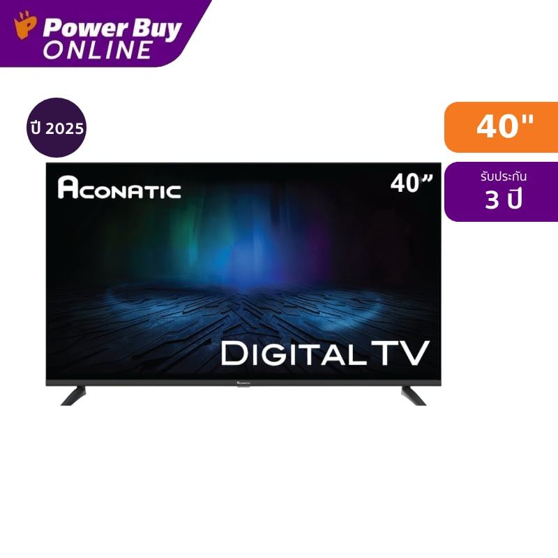 Aconatic ทีวี 40HD514AN ทีวี 40 นิ้ว FHD LED รุ่น 40HD514AN ปี 2025