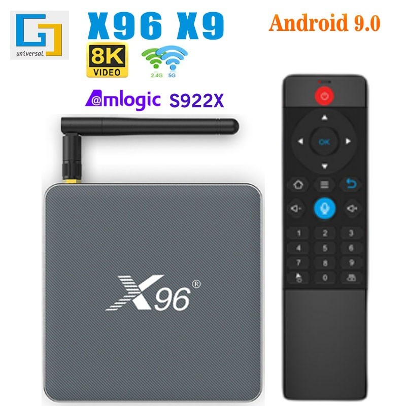 สินค้าใหม่ X96 X9 Network Player S922X Set Top box 5gwifi Bluetooth 4K tv box ขายส่ง
