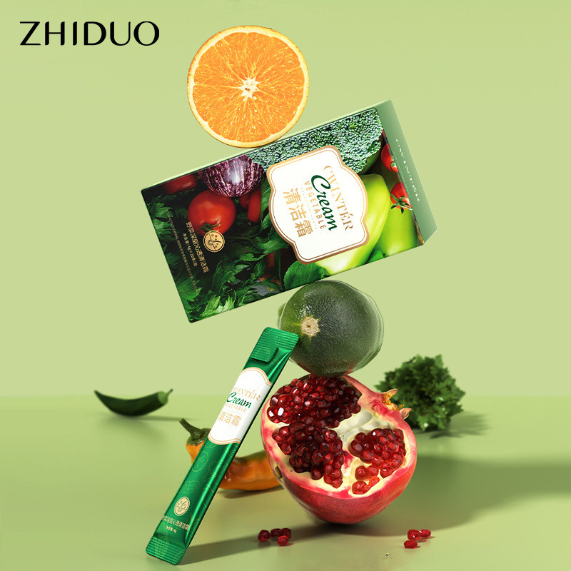 Zhiduo Wild Vegetas ครีมทําความสะอาดลึก-กล่อง 4g x 20 ครีมนวดหน้าทําความสะอาดรูขุมขนสกปรกสิ่งของ