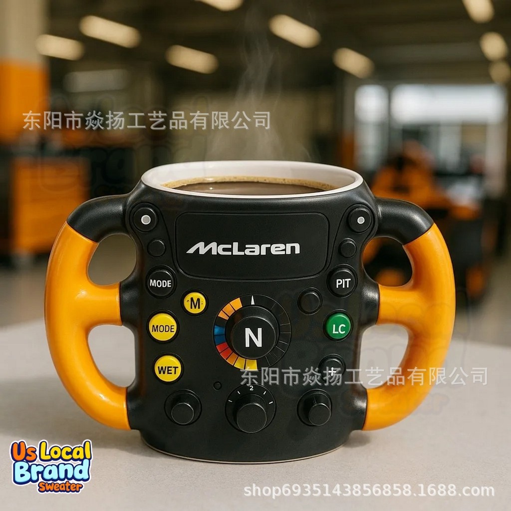 xinpin New F1 Steering Wheel 3D Mug  F1Fleet Steering Wheel3D Resin Stainless Steel Mug12