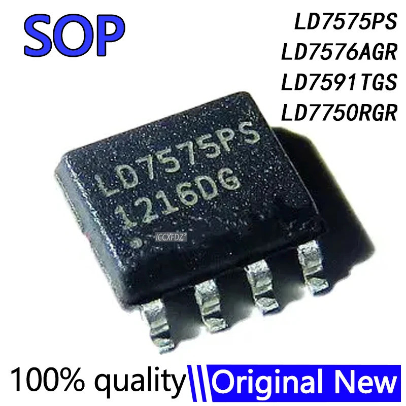 5PCS LD7575PS LD7576AGR SOP-8 LD7591TGS LD7750RGR LD757576 LD7591 LD7750 SOP ชิป ic