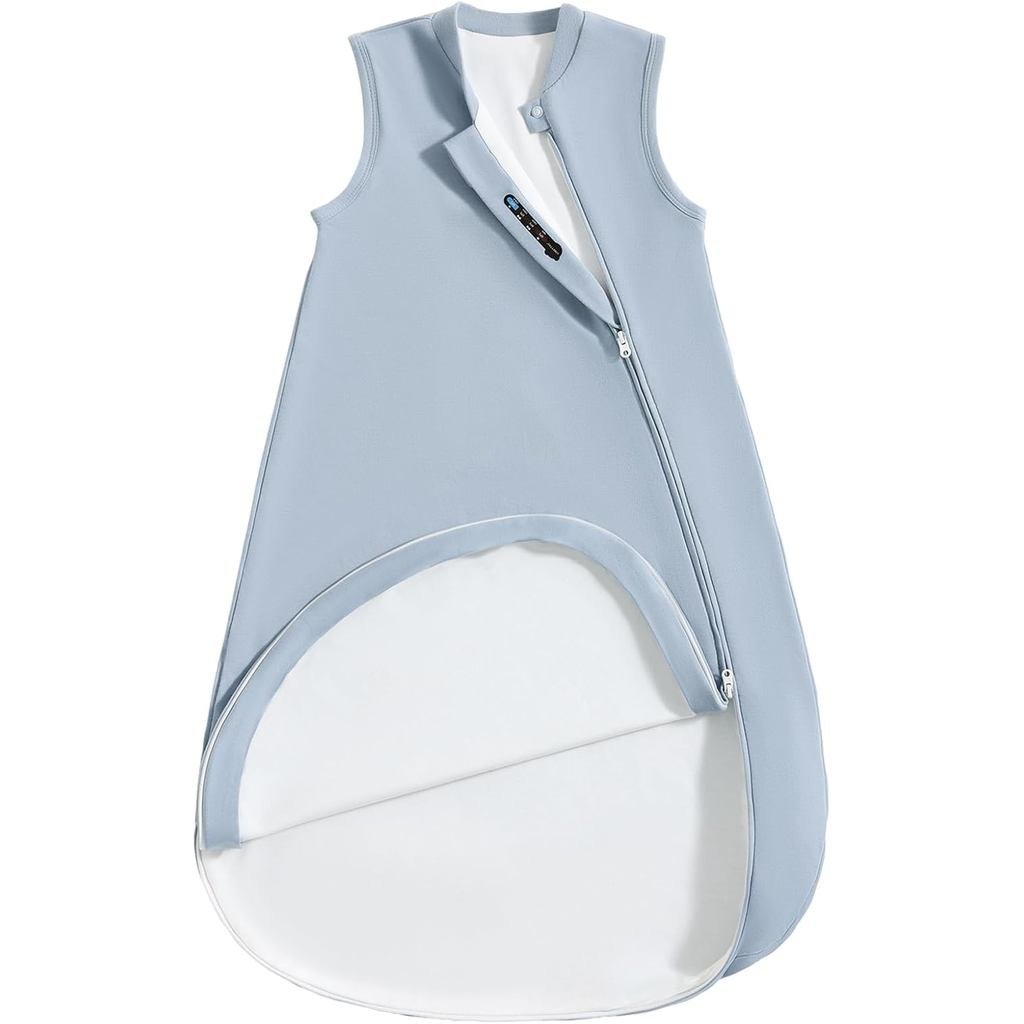 1.0 Tog 2.5 Tog Baby Sleep Sack, 100% Cotton Baby Sleeping Bag 3-24M, 2-Way Zipper Baby Wearable ผ้า