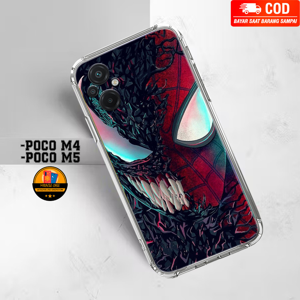 เคส HP POCO M4 / POCO M5 - เคส POCO M4 / POCO M5 ใหม่ล่าสุด 2023 MIRACLE CASE [ SPIDER ] POCO M4 / P