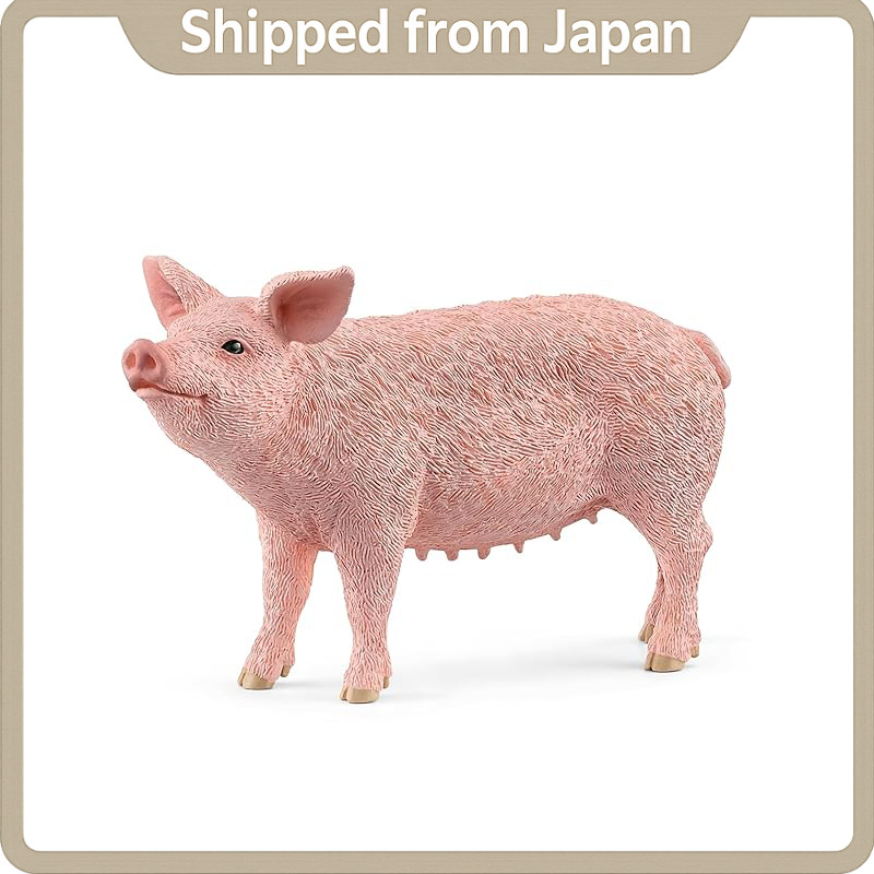 Schleich Farm World Pig Figurine – Adult (Model 13933) or Piglet (Models 13934 / 13934N) – Realistic