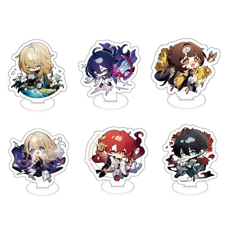 พวงกุญแจ Arcylic Jingliu HuoHuo Guinafen Topaz รูปเกมแผ่นขาตั้ง