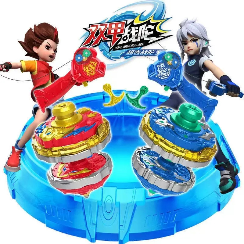 beyblade burst เบย์เบลด x Spinning Top Toys เด็กใหม่ Boy Magic Super เปลี่ยน Cyclone Fit Double Armo