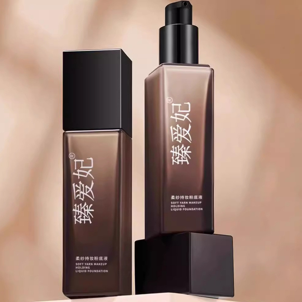 Zhen Aifei Soft Gauze Long-Lasting Makeup Liquid Foundation คอนซีลเลอร์ Moisturizing Oil Control แต่