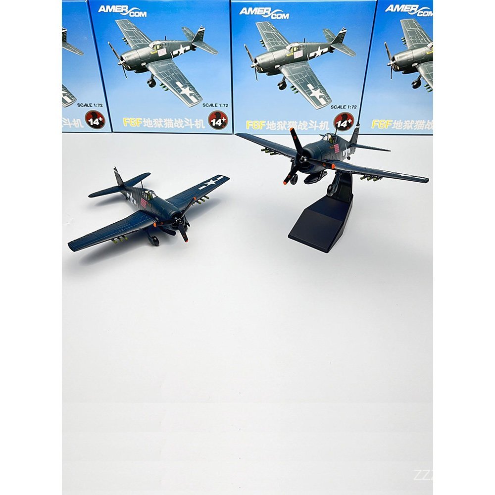 AMER 1/72 WWII US Army F6F Hellcat Fighter เครื่องบินรุ่น McCampbell ที่นั่งไดร์เวอร์