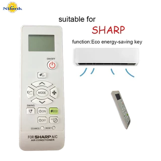 🔥[ ถูกที ่ สุด ] Remote รีโมทแอร์ for SHARP เครื่องปรับอากาศ ECO