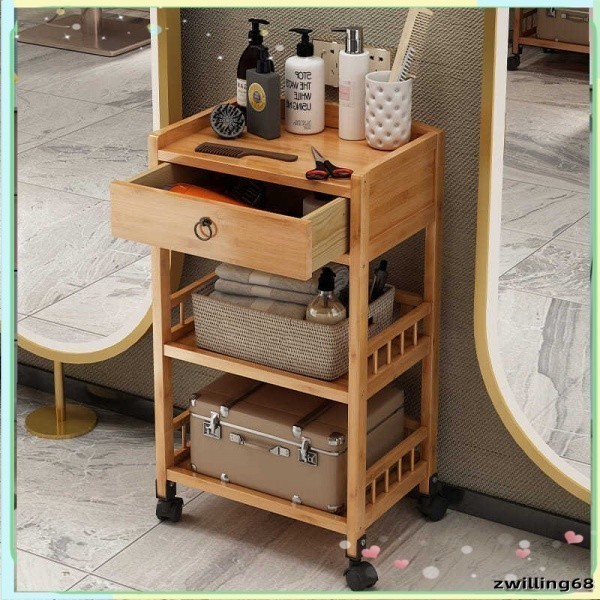 Barber Shop Tool Cabinet for Hair Salon Tool Car Hair Salon Storage Rack Tool Table Hair Cutting Car