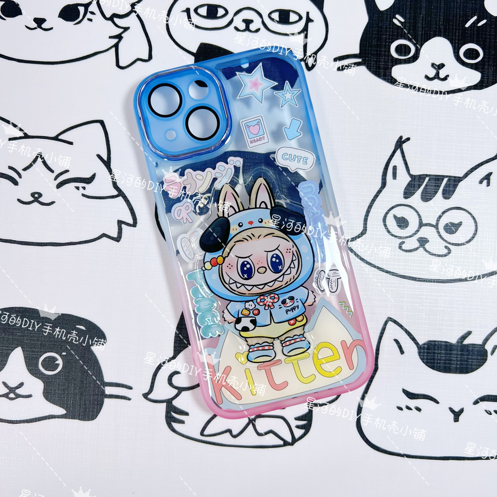 เคสไอแพด 425 degree 425 degree case พร้อมสต็อก Apple 15 labubu labubu Epoxy Phone Case Sweet Cool Ha