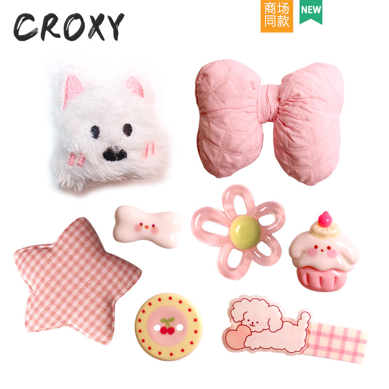 jibbitz อะคริลิค jibbitz crocs ของแทั อุปกรณ์ตกแต่งCrocs แบบการ์ตูนดอกไม้ สำหรับCrocs