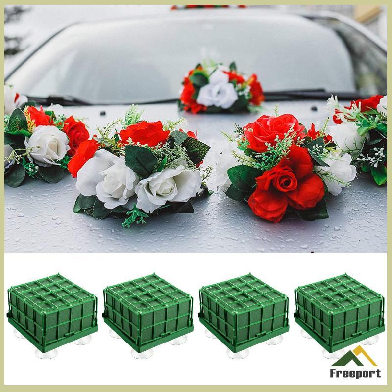 [Szgqmyyx1] 4x Square Floral Foam Bricks Plants Flower Holder Dispaly Green Foam Blocks