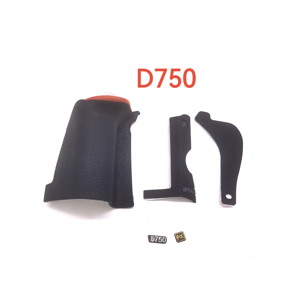ใหม่ (Grip + Thumb + ด้านข้าง) ฝาครอบยางชุดสําหรับ Nikon D750 +D750 โลโก้ + FX กล้องเทปกาวเหนียว