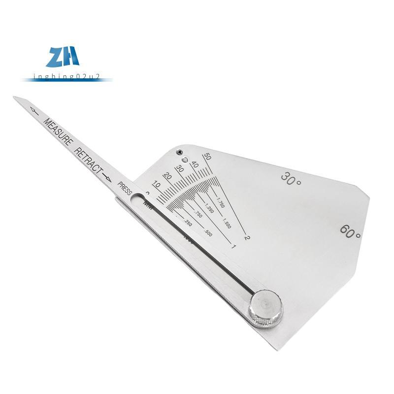 Skew-T Fillet Weld Gauge Gage Checking มุมของสมาชิกแนวตั้ง Weld -การตรวจสอบการเชื่อมด้านข้าง Obtuse