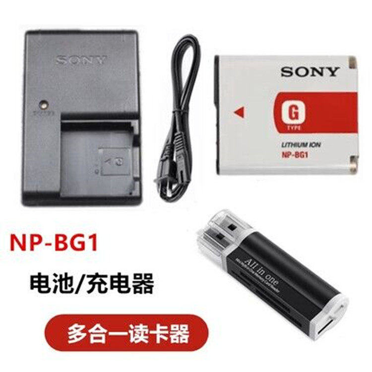 เหมาะสําหรับ Sony DSC-T20 T100 H7 H10 H20 H50 H90 กล้องดิจิตอล NP-BG1 แบตเตอรี่ + เครื่องชาร์จ