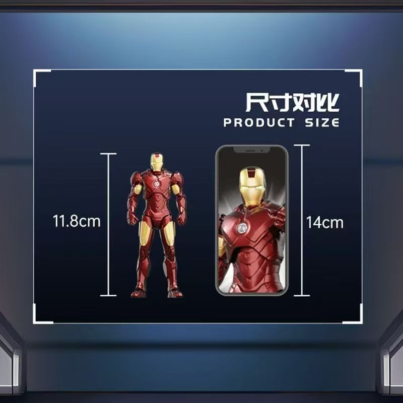 Marvel Iron Man Hand-Madeประกอบอาคารบล็อกMarvelชุดเครื่องประดับIron Man Action Figure Iron Manของขวั