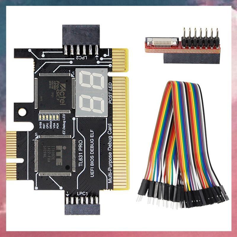 TL631 PRO แล็ปท็อป PCI Diagnose การ์ด PC PCI-E สําหรับ MINI LPC เมนบอร์ดวิเคราะห์เครื่องทดสอบ Debug 