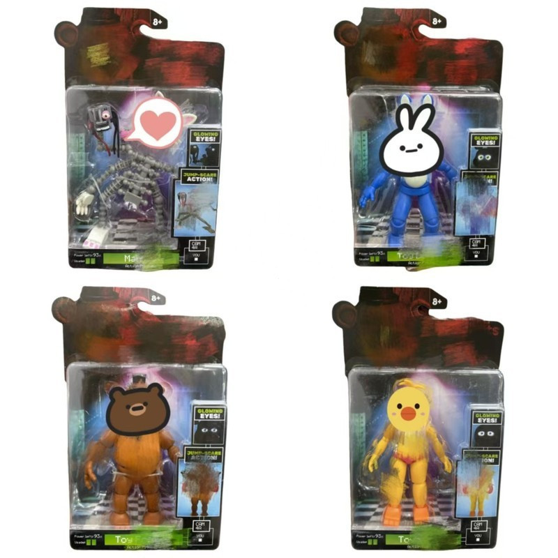 【พร้อมส่ง】fnaf action figure five night at freddy、freddy fazbear toy Five Nights at Freddy's (FNAF) 