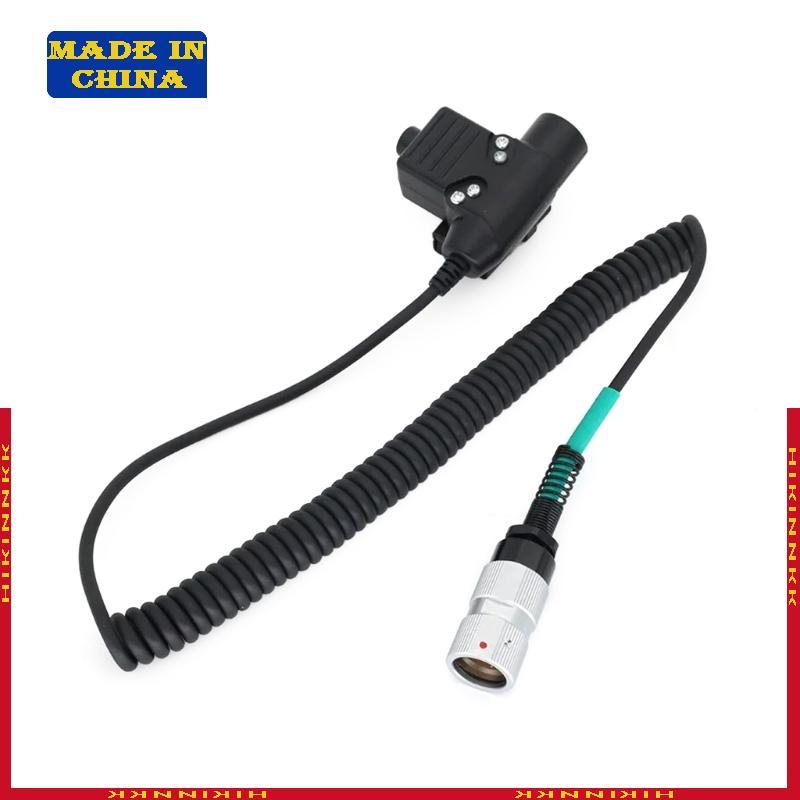 HIK U94 6 Pin Plug PTT Cable ชุดหูฟังอะแดปเตอร์ PTT สําหรับวิทยุ PRC152