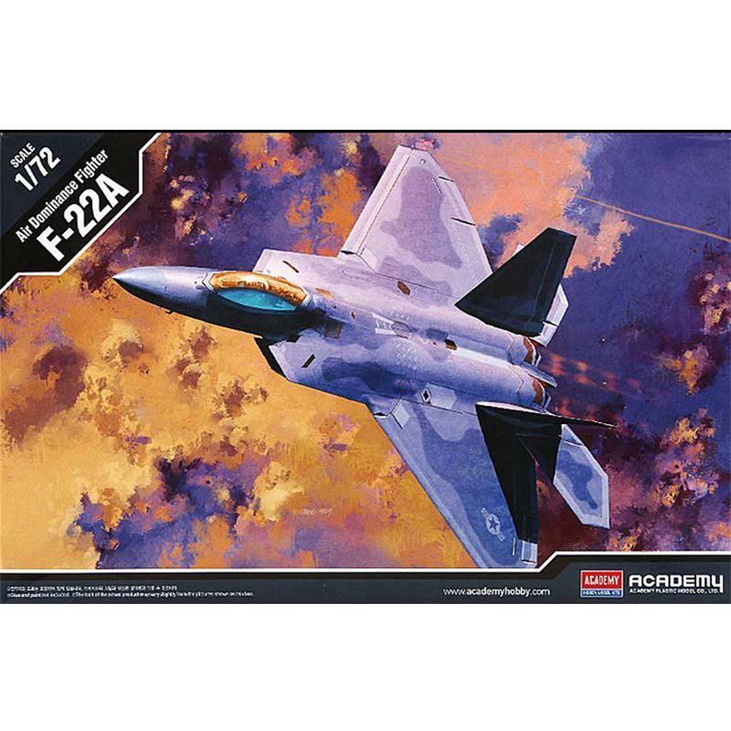 Edme 1/72 ประกอบเครื่องบิน 12423 อเมริกันโมเดิร์น F-22A Raptor Fighter