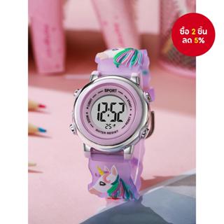 เด็กน่ารักเยาวชนดิจิตอลอิเล็กทรอนิกส์นาฬิกาเด็กเรียบง่ายมีสไ…
