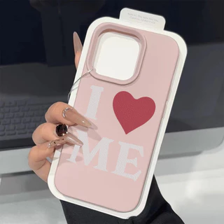 สําหรับOPPO A60 A38 A5 A18 A17 A57 A16 A36 A55 A15 A7 A15S A76 A35 A53 A74 A16K A77 A54 A92 A31 I Love Meกันกระแทกการออกแบบตัวอักษรภาษาอังกฤษ