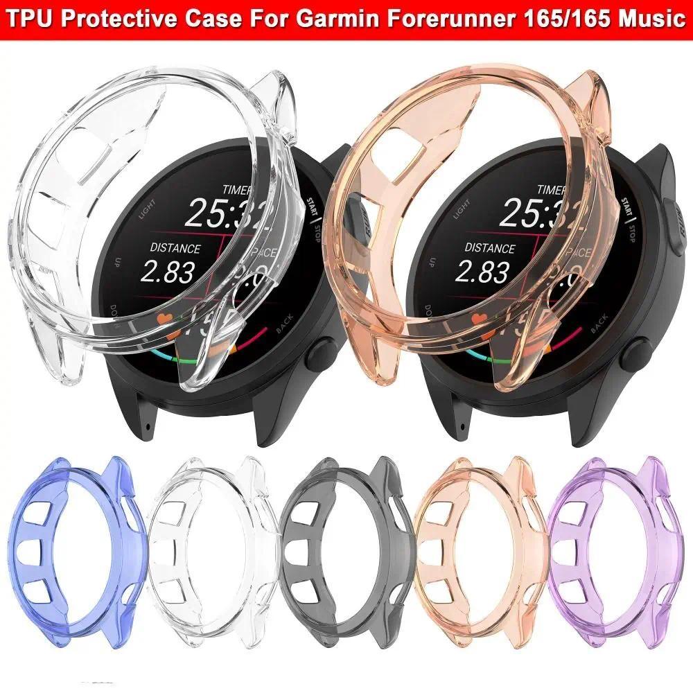 นุ่มกันชนสําหรับผู้เบิกทาง Garmin 165/Forerunner 165 เพลง TPU ป้องกันหน้าจอกรอบอุปกรณ์เสริมสําหรับ S
