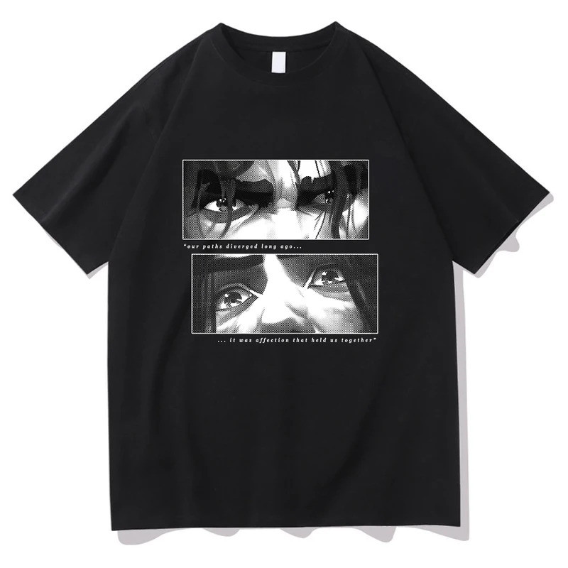 Jayce x Viktor Arcane Tshirt อะนิเมะ Vintage ผู้ชาย/ผู้หญิง Harajuku กระเป๋าฤดูใบไม้ร่วง B