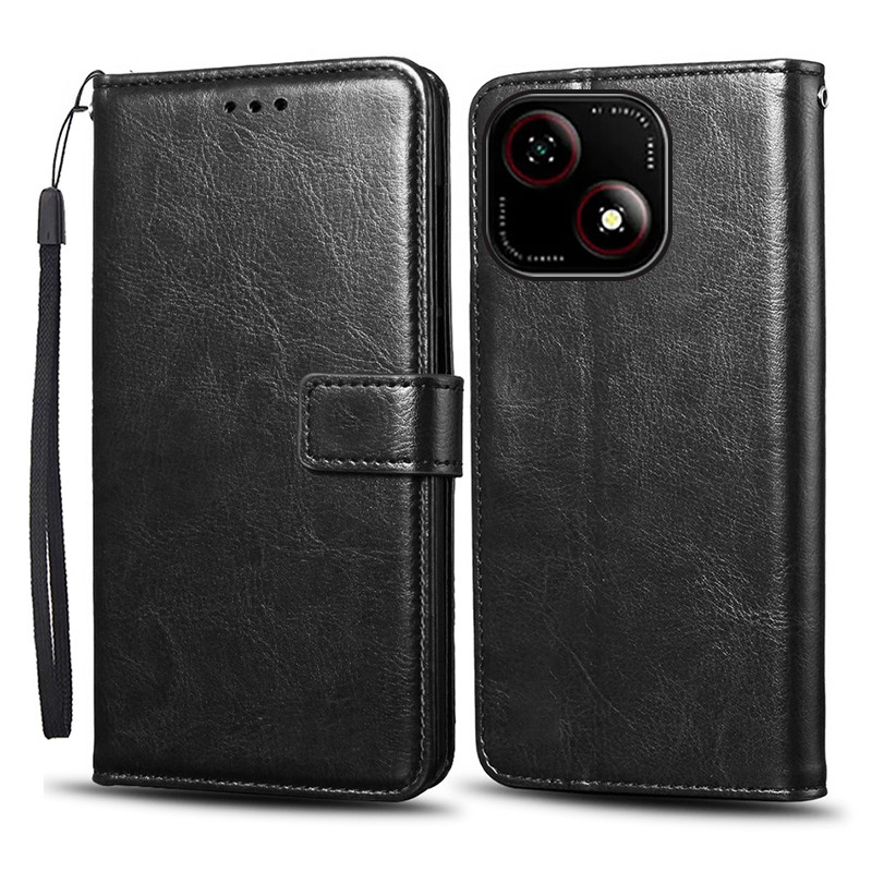 สําหรับ ZTE Blade A35e (Nubia A35e) กรณีพลิกกระเป๋าสตางค์หรูหราหนัง PU เคสโทรศัพท์พร้อมผู้ถือบัตร