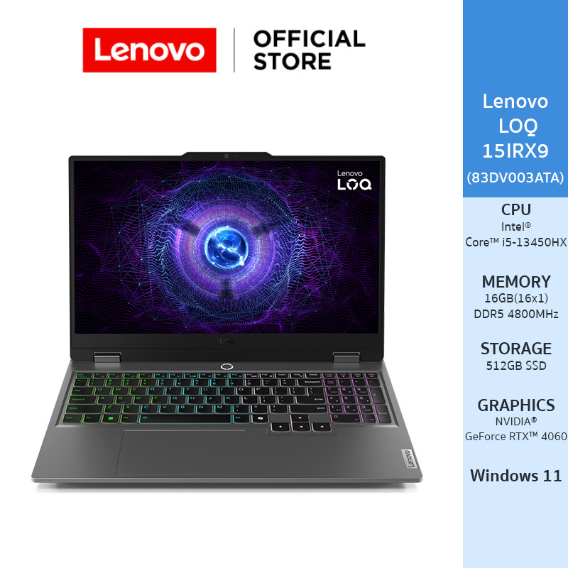 LENOVO LOQ 15IRX9(83DV0039TA) NOTEBOOK INTEL I5-13450HX RTX 4050 | 15.6 FHD 144Hz