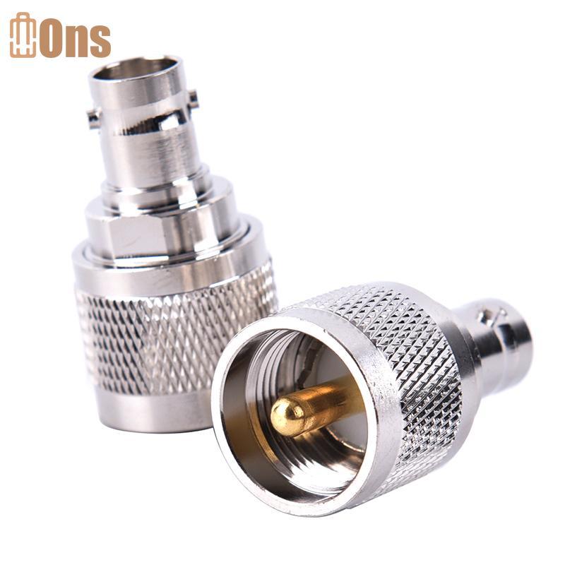 Ons PL259 ปลั๊ก UHF ตัวผู้เป็นอะแดปเตอร์ RF หญิง BNC SOET ที่
