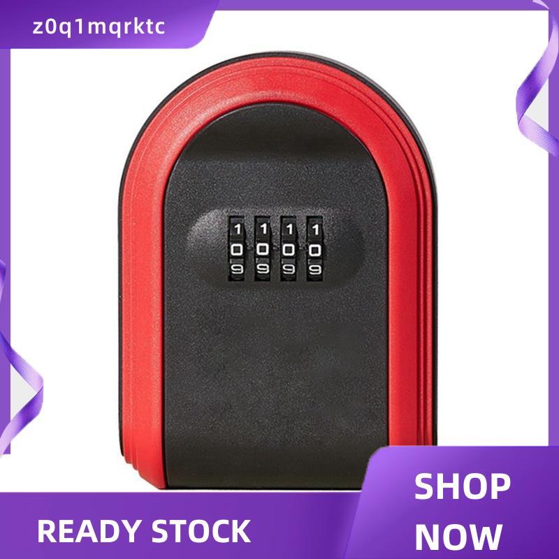 z0q1mqrktc ตู้เซฟกุญแจ Weatherproof 4 หลักรวม Outdoor Key Security Storage Case กล่องล็อคติดผนัง ติด