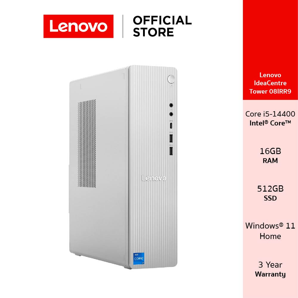 Lenovo IdeaCentre Tower 08IRR9(90XS006GTA)PC Intel Core i5-14400 RAM 16Gb SSD 512GB