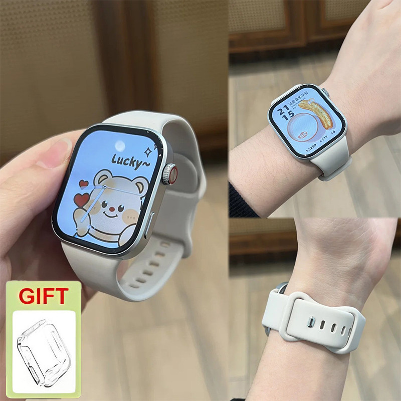 สายซิลิโคน+เคสใสสําหรับ แอปเปิล ดู พิเศษ 4 3/กับ 3 2 49มม ชุด 12 11 10 9 8 7 6 5 4 3 ฉันดู 46 45 44 42 41 40 38มม