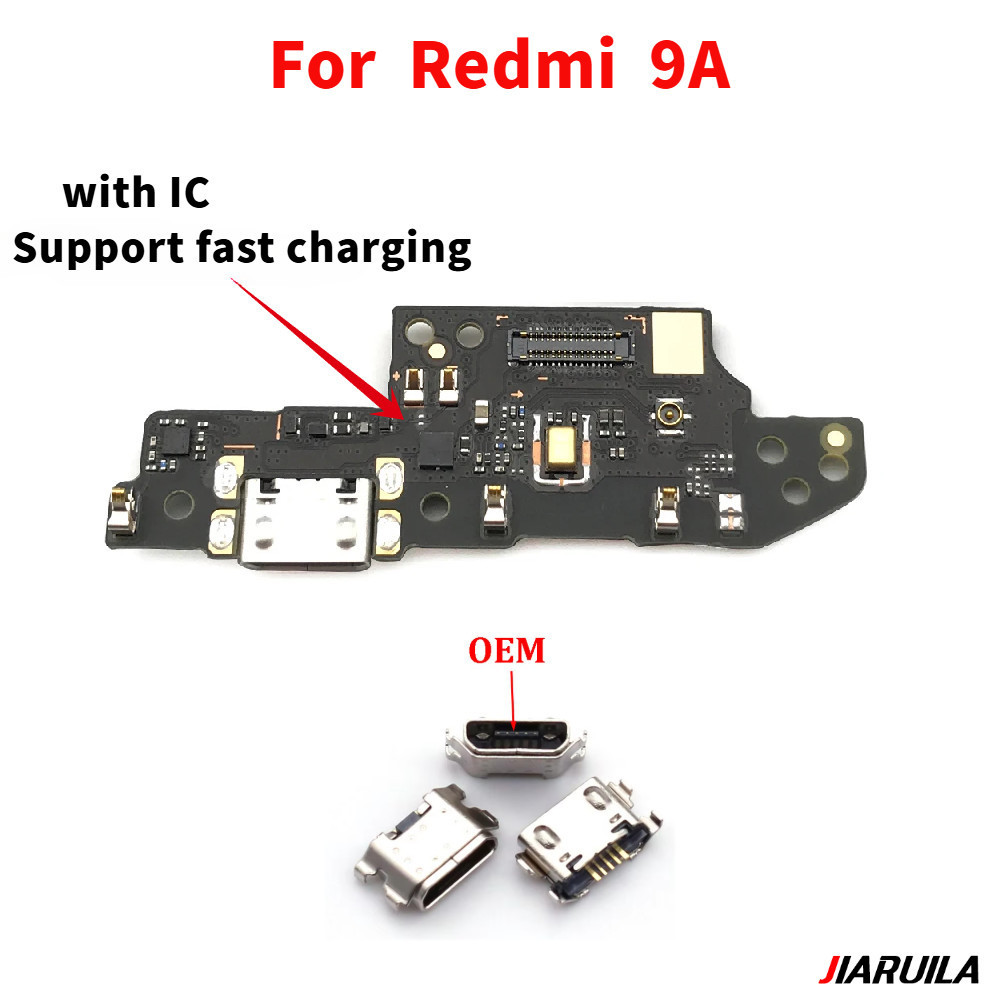 Original Charger Pin พอร์ตชาร์จสําหรับ Redmi 9A แท่นชาร์จ Flex Cable