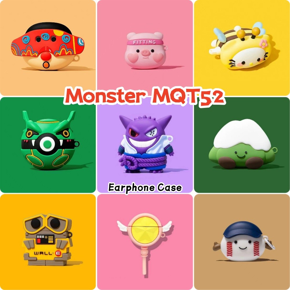 Fast ShipmentFor Monster MQT52 Case Casing Soft Silicone Creative Headphone Case Cover NO.6