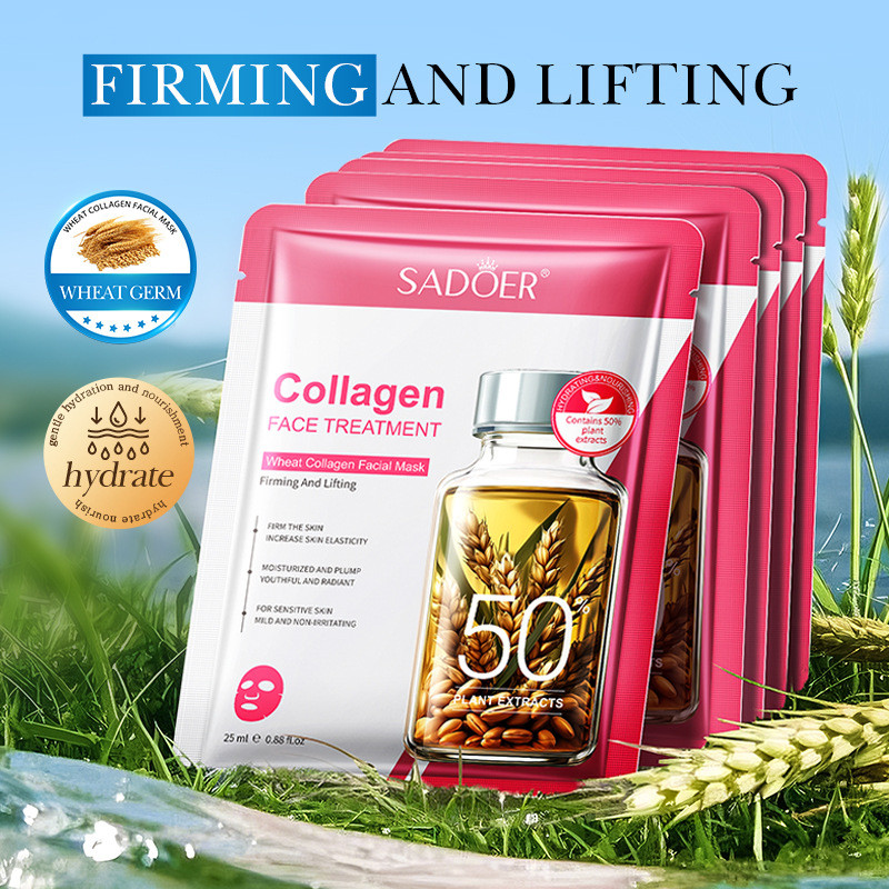 SADOER Wheat Collagen Mask Moisturizing Brightening Moisturizing Mask DRPW