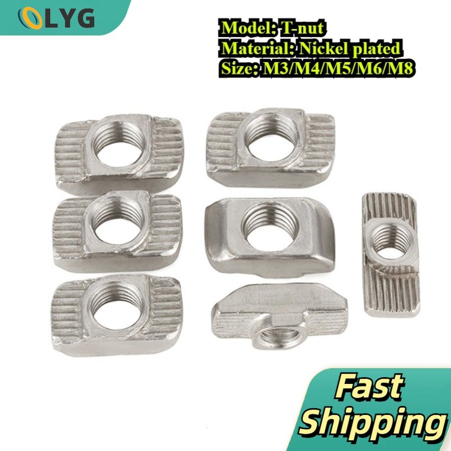 มาตรฐานยุโรป t-nut นิกเกิล-ชุบเรือประเภท t-nut t-block M3/M4/M5/M6/M8LYGMB