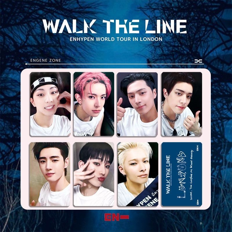 Enhypen Group WALK THE LINE Photocard Bonus Card การ์ดสุ่มพัดลมคอลเลกชัน Park Seung Hoon สินค้า R2.1