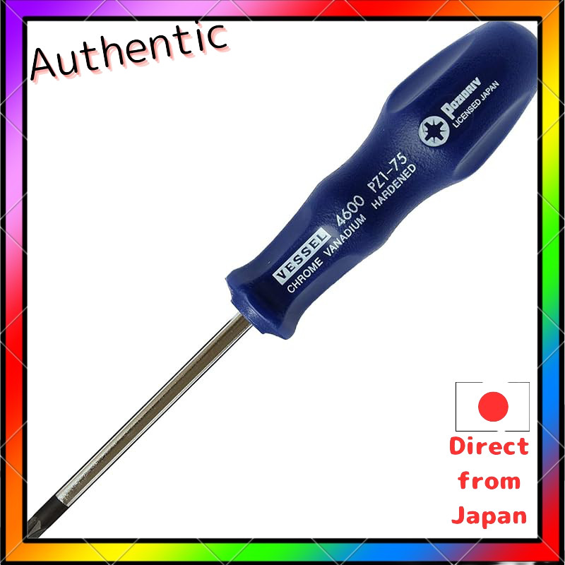VESSEL Posidrive Screwdriver PZ1/PZ2/PZ3 Various Lengths