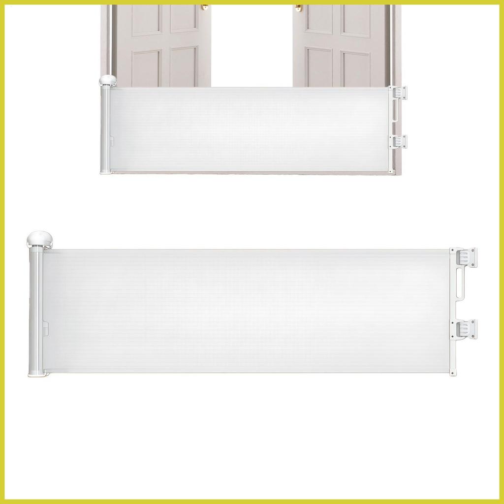 ประตูด้านหน้าประตูสุนัข Retractable 17.7x59inch ความปลอดภัย Enclosure Retractable ประตูสัตว์เลี้ยงสํ